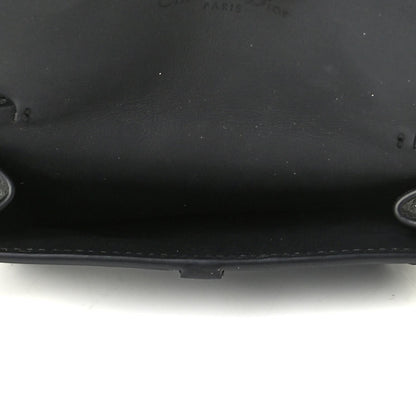 Christian Dior Ultra Matte Calfskin Nano Saddle Chain Pouch Black 4 of 6