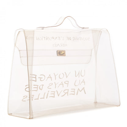 Hermes Vinyl Souvenir De L'Exposition Kelly Transparent 2 of 7