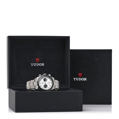 TUDOR Stainless Steel 41mm Black Bay Chronograph Panda Automatic Watch White 79360N 5 of 5
