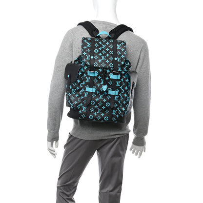 Louis Vuitton Monogram Playground Christopher MM Backpack Black Blue 2 of 9