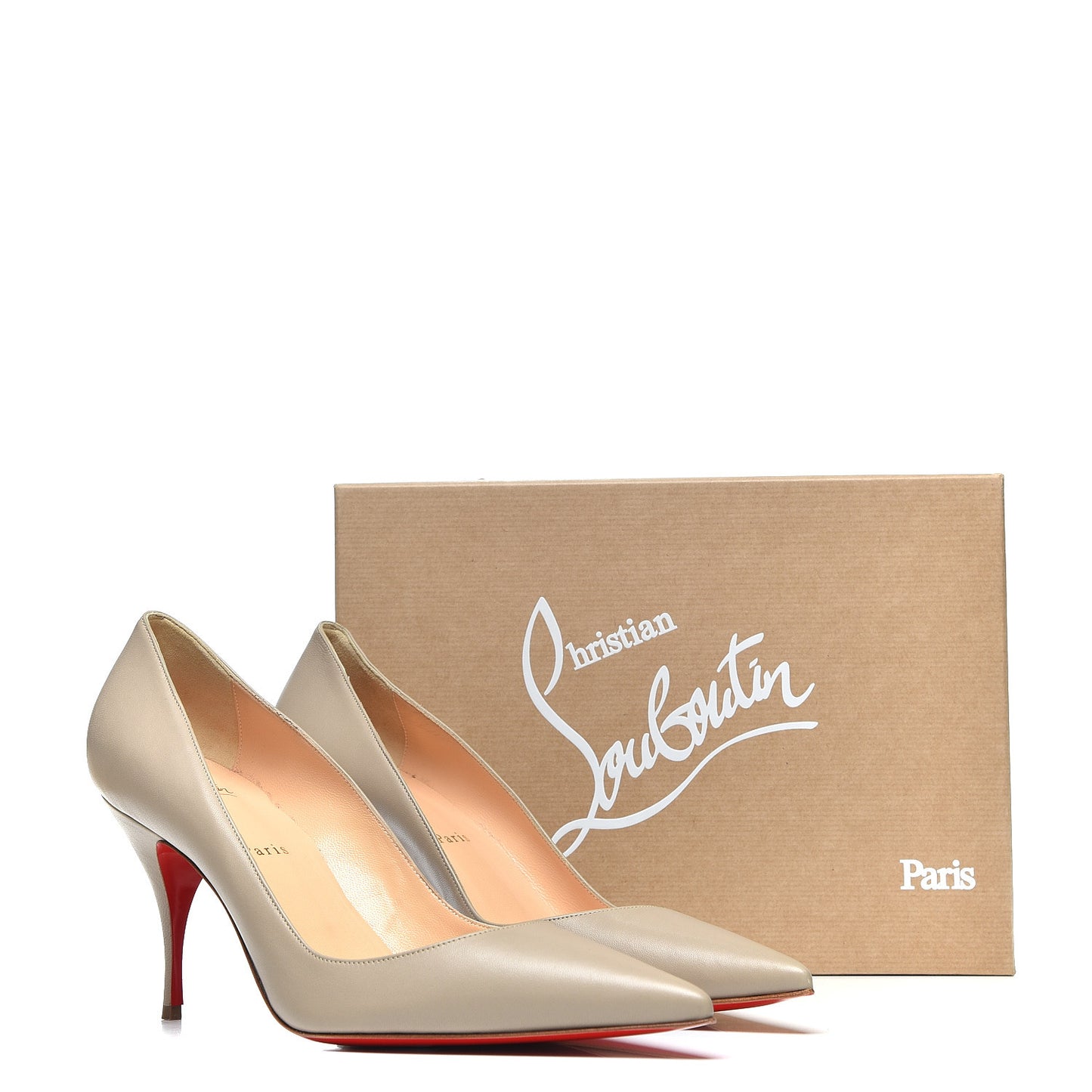 Nappa Clare 80 Pumps 41 Taupe