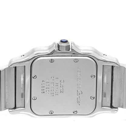 Cartier Stainless Steel 18K Yellow Gold 29mm Santos De Cartier Galbee Quartz Watch 4 of 4