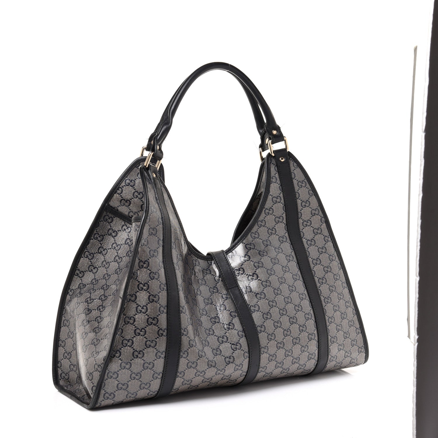 Gucci Crystal Monogram Large Joy Shoulder Bag Black 3 of 16