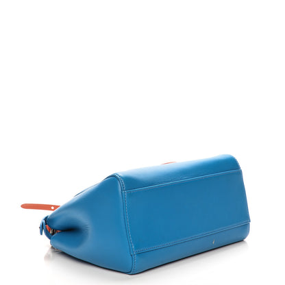Fendi Nappa Colorblock Mini Peekaboo Iconic Satchel Blue Royal Papavero Cuoio 4 of 6
