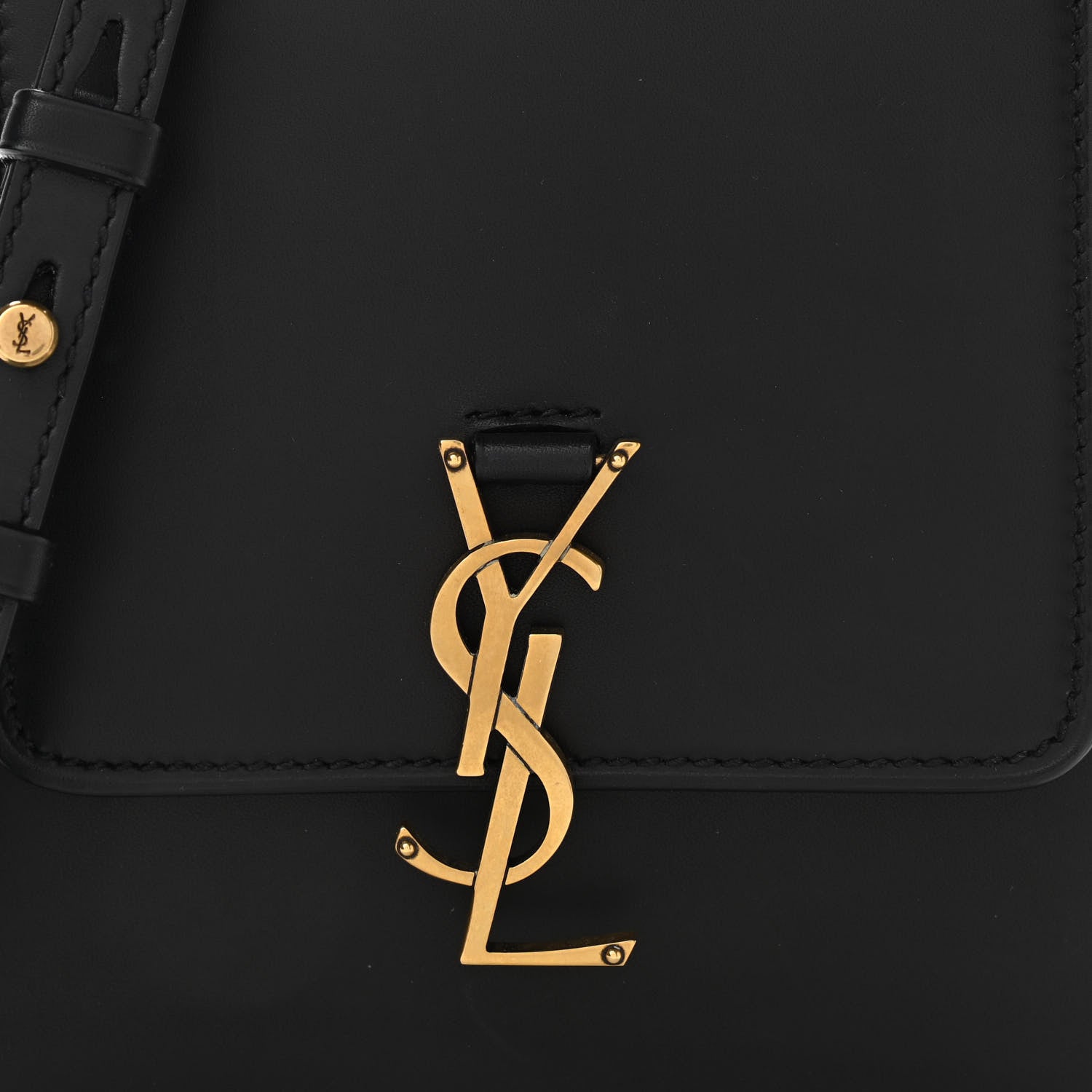 Saint Laurent Smooth Calfskin North South Kaia Satchel Black 9 of 13