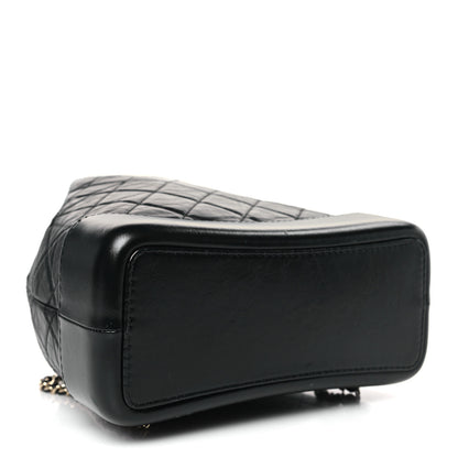 Chanel Aged Calfskin Quilted Small Gabrielle Backpack Black 5 of 10