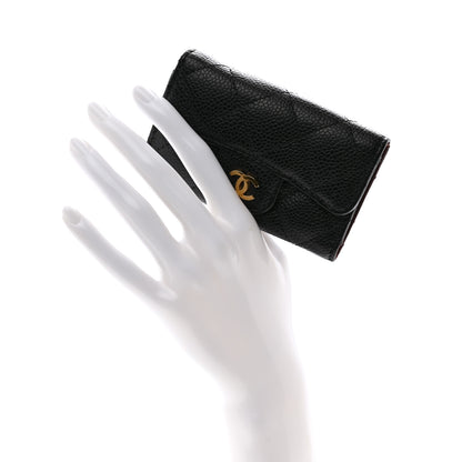 Chanel Caviar Quilted 6 Key Holder Black 2 of 10