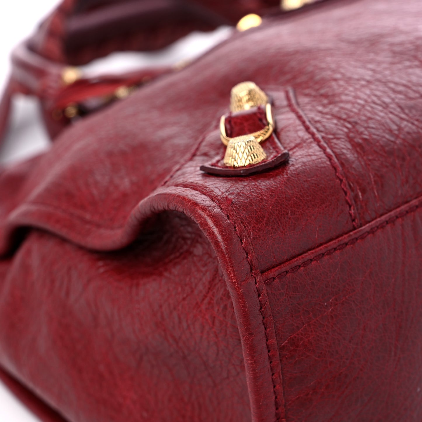 Agneau Giant 12 Gold Hardware City Rouge Cerise