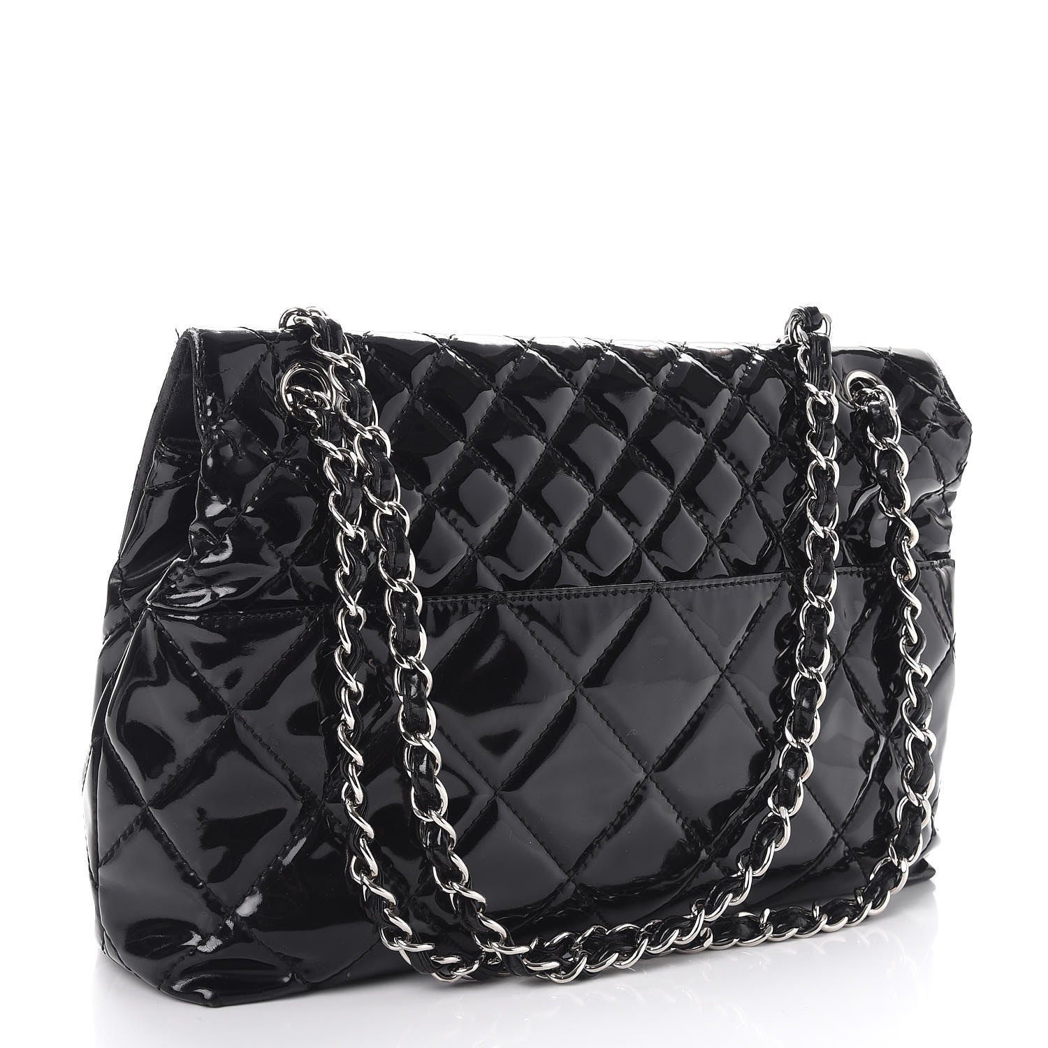 Chanel Vinyl Quilted In the Business Flap Bag Black 4 of 12