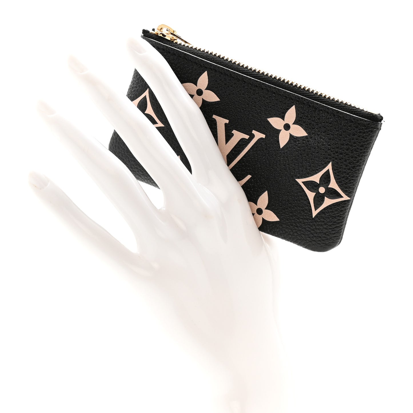 Empreinte Monogram Giant Key Pouch Black Beige
