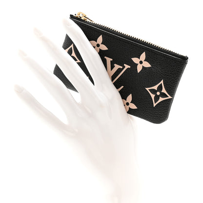 Louis Vuitton Empreinte Monogram Giant Key Pouch Black Beige 2 of 9