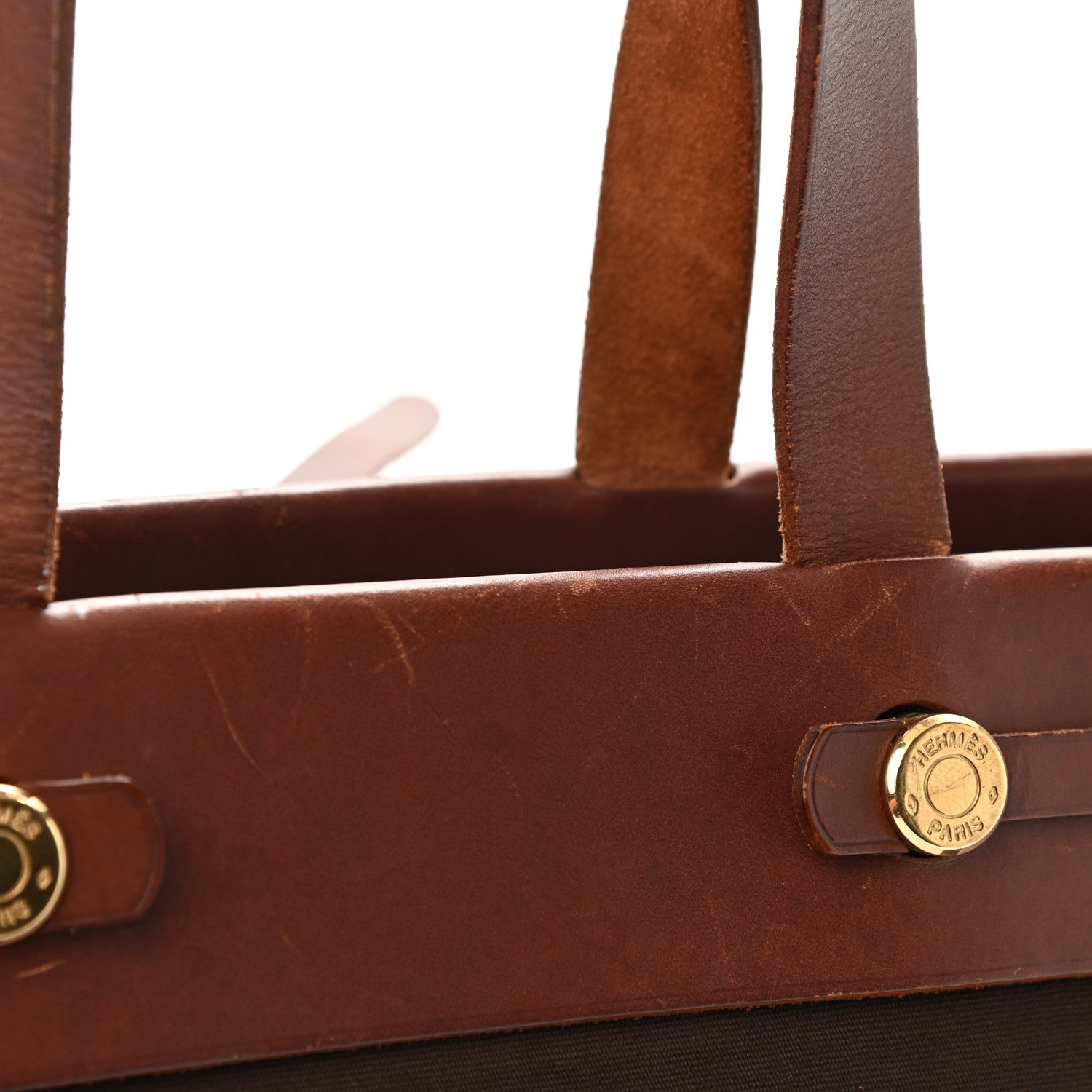 Hermes Toile Vache Hunter Herbag Cabas PM Havane 15 of 17