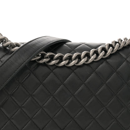 Chanel Lambskin Quilted Medium Boy Flap Black 8 of 13
