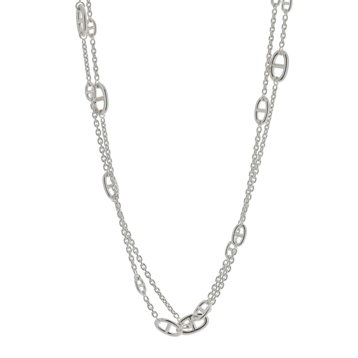 Hermes Sterling Silver Farandole Necklace 160 1 of 5