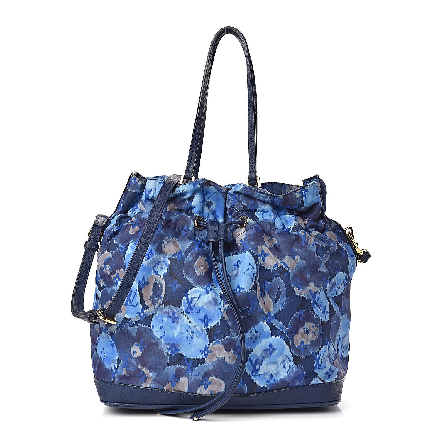 Louis Vuitton Nylon Monogram Ikat Noefull MM Grand Blue 1 of 11