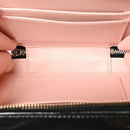 Chanel Patent Quilted Top Handle Small Vanity Case Black 5 of 9