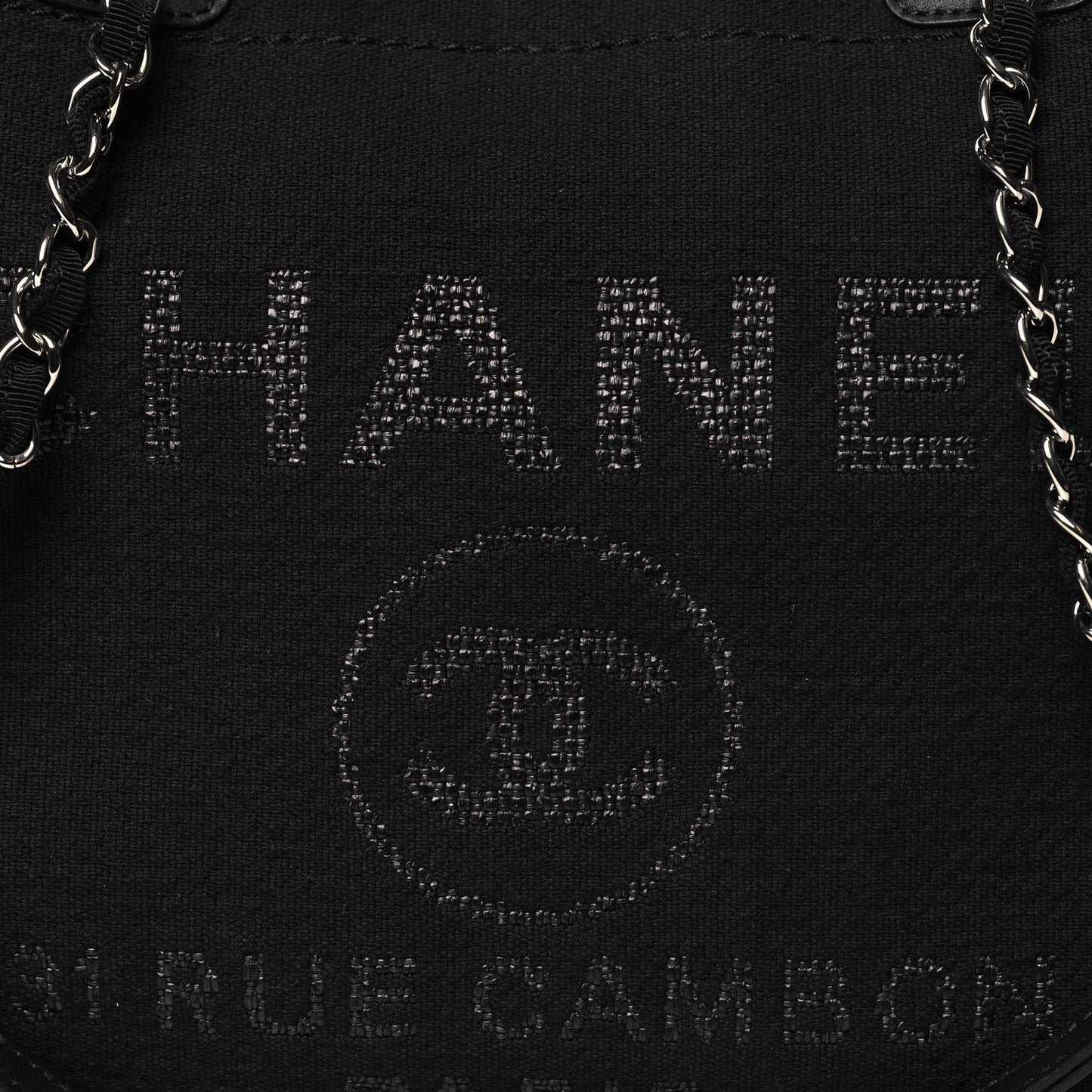 Mixed Fibers Small Deauville Tote Black