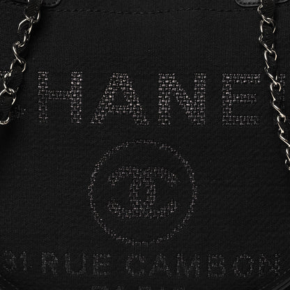 Chanel Mixed Fibers Small Deauville Tote Black 9 of 11