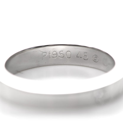 Cartier Platinum Diamond 3mm C De Cartier Wedding Band Ring 45 3.25 4 of 5