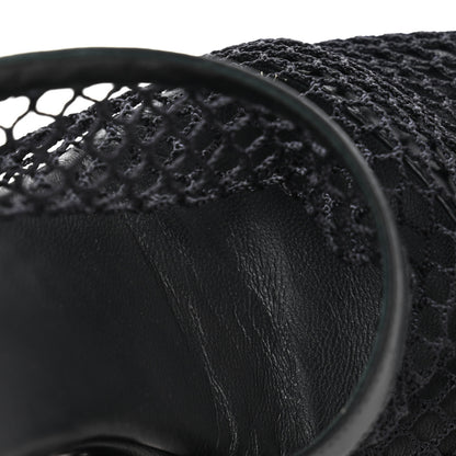 Bottega Veneta Mesh Nappa Chunky Chain Sandals 36.5 Black 9 of 12