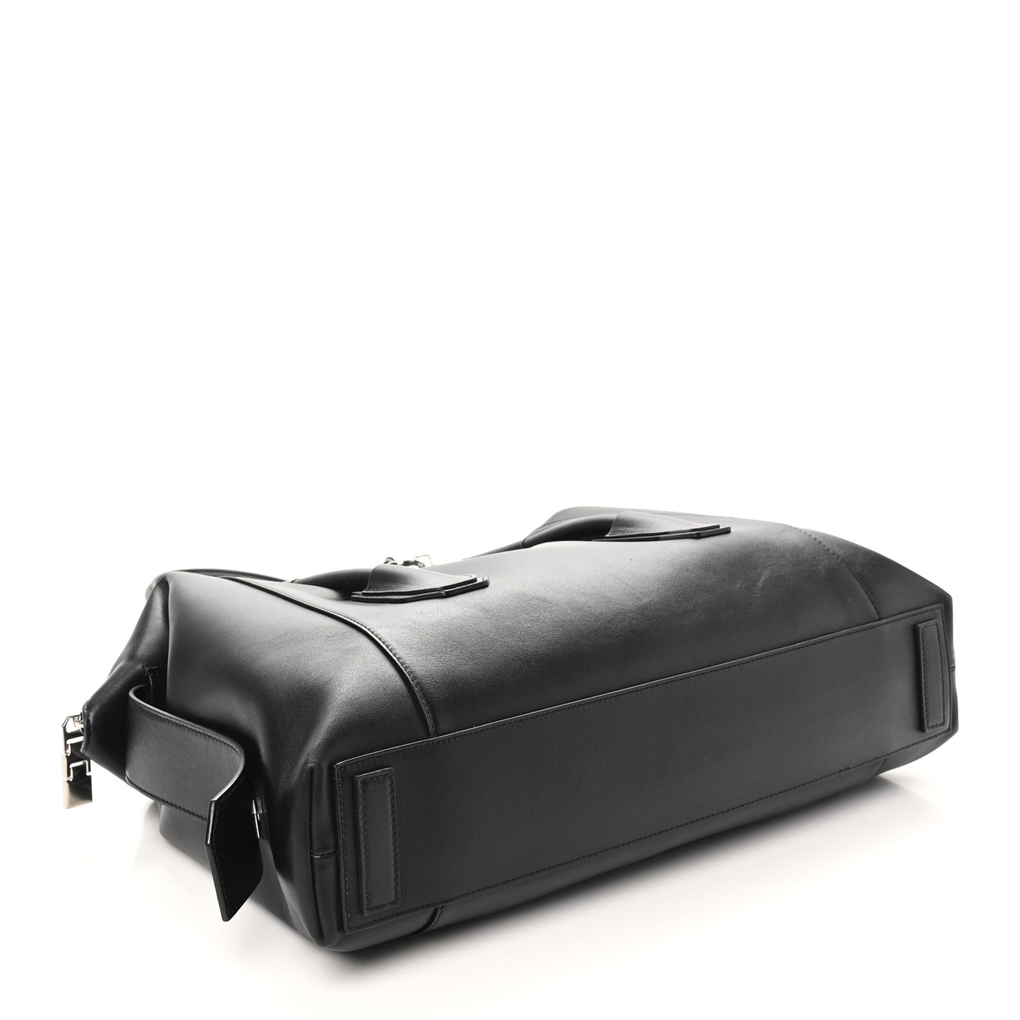Smooth Calfskin Medium Antigona Soft Lock Duffle Bag Black