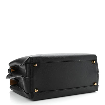 MCM Grained Calfskin Medium Milla Tote Black 4 of 11