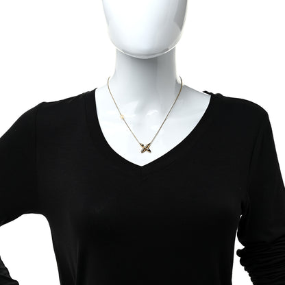 Louis Vuitton Metal Louisette Necklace Gold 2 of 7