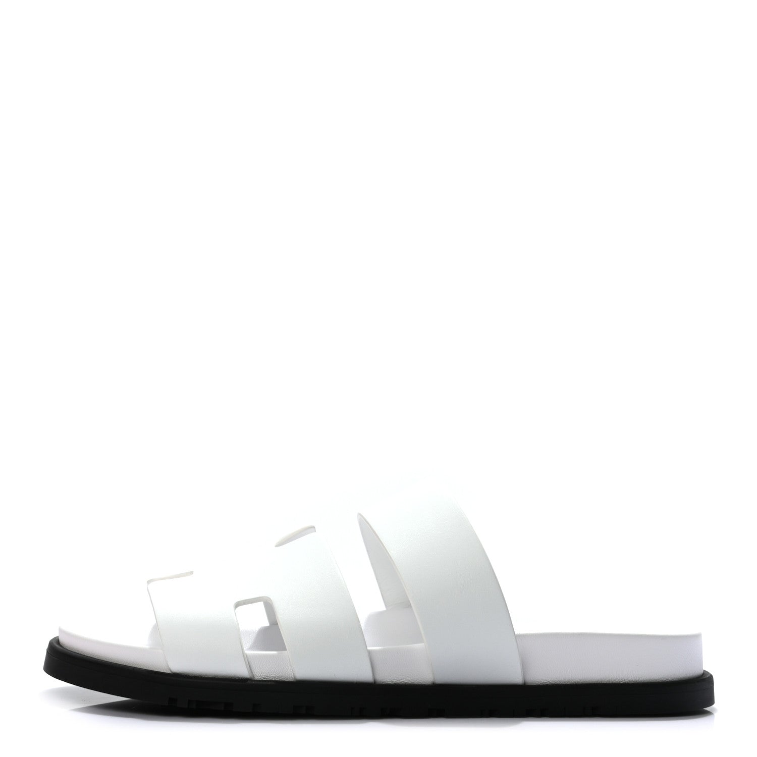 Hermes Calfskin Mens Chypre Sandals 41 White 1 of 8