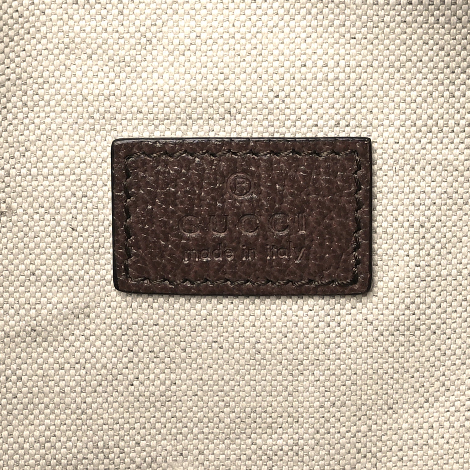 Gucci Monogram Jumbo GG Textured Dollar Calfskin Web Belt Bag Camel Ebony New Acero 6 of 10