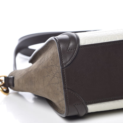 Celine Grained Baby Calfskin Nubuck Nano Tri-Color Luggage Olive 11 of 13