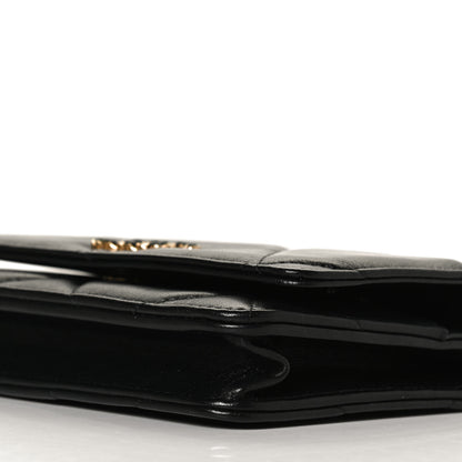 Chanel Shiny Goatskin Quilted Chanel 19 Wallet On Chain WOC Black 9 of 13