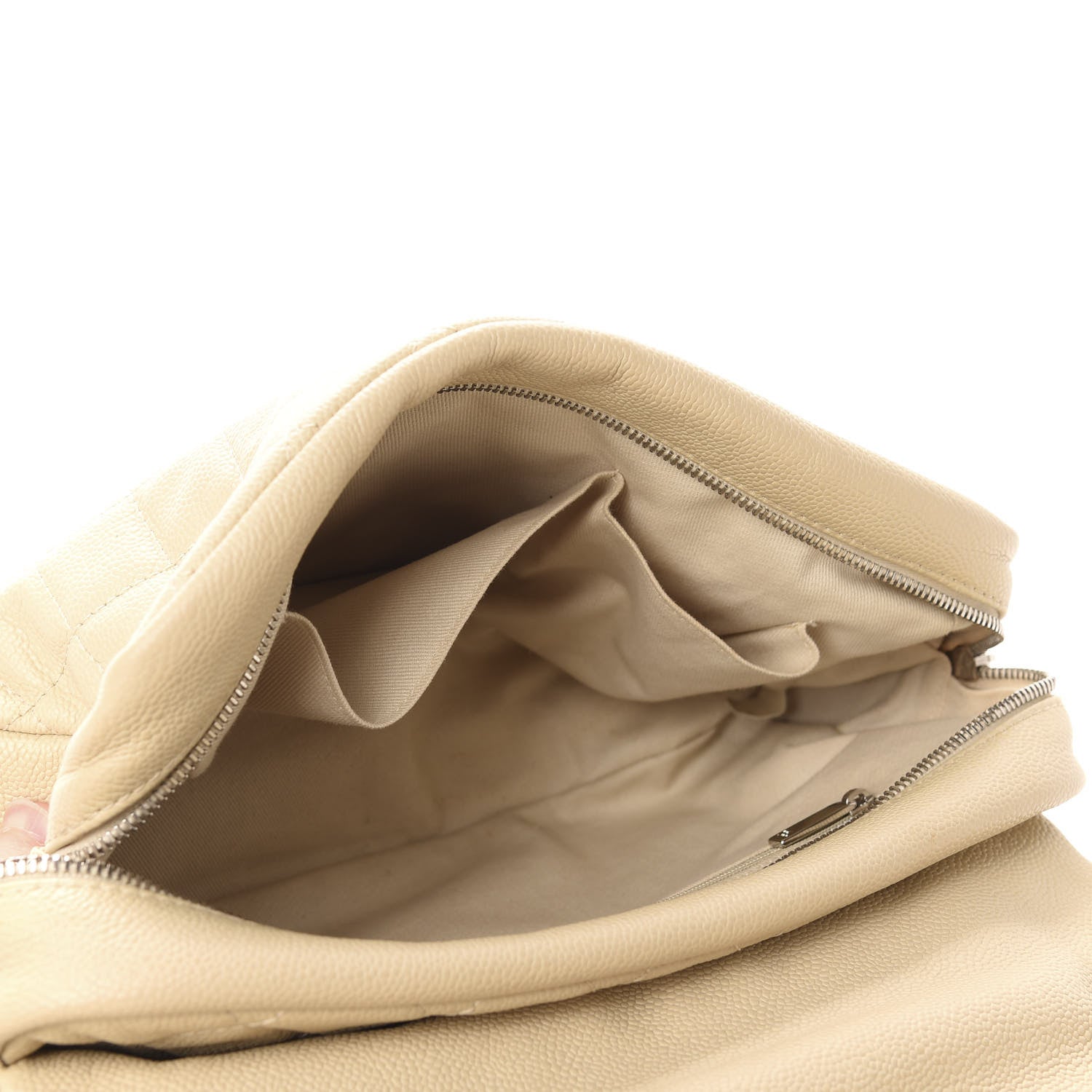 Chanel Caviar Quilted Jumbo Easy Flap Beige 4 of 11