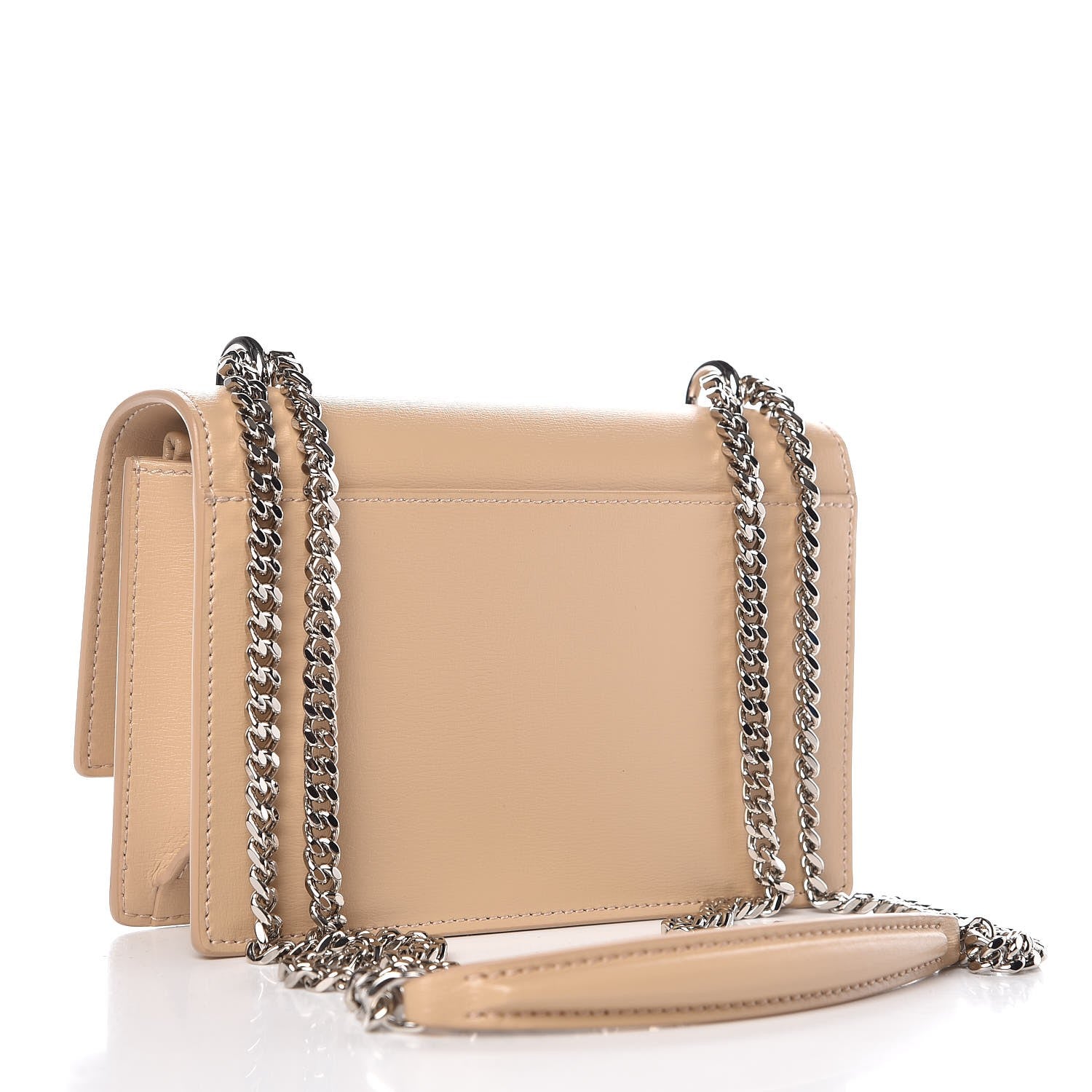 Saint Laurent Calfskin Monogram Sunset Chain Wallet Dark Beige 3 of 6