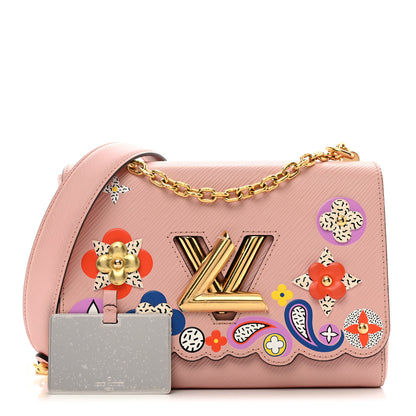 Louis Vuitton Epi Blooming Flowers Twist Shoulder Bag MM Rose Ballerine 1 of 10