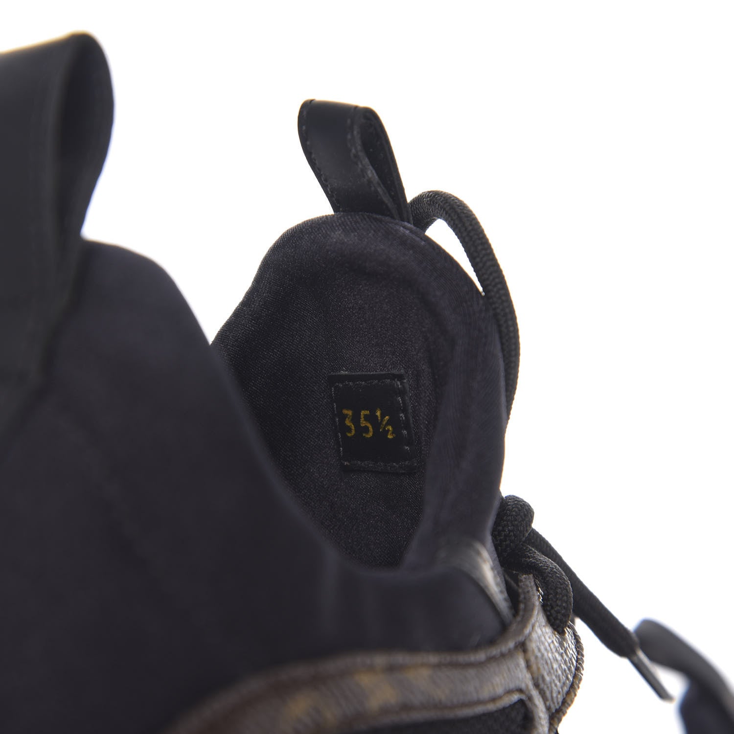 Louis Vuitton Technical Nylon Monogram Rubber Aftergame Sneakers 35.5 Black 7 of 9