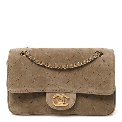 Chanel Suede Calfskin Mini Souplissimo Flap  Dark Beige 1 of 11