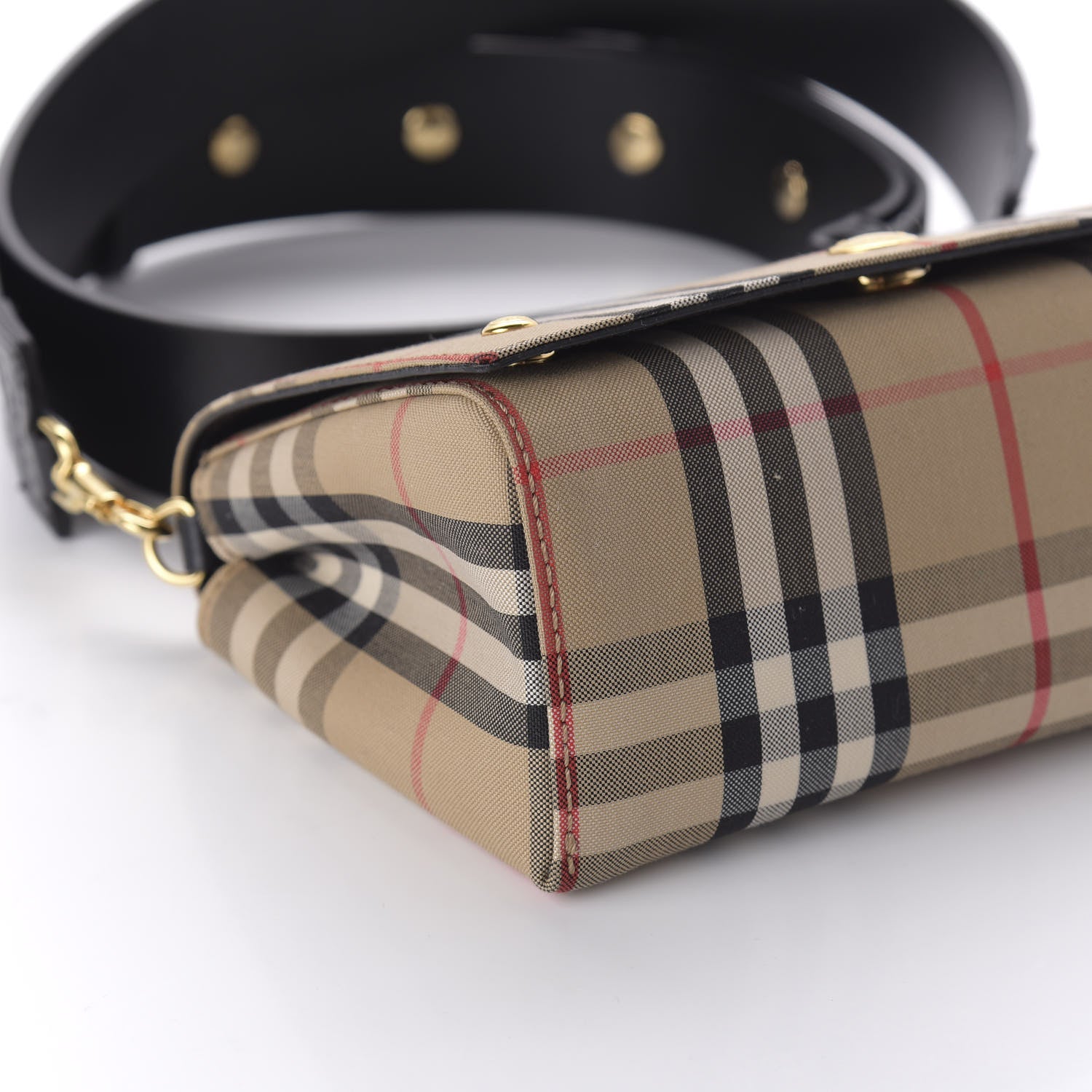 Burberry Vintage Check Hackberry Crossbody Bag Archive Beige Black 6 of 9