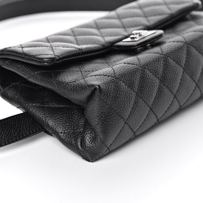 Chanel Grained Calfskin Quilted 2.55 Reissue Flap Belt Bag Clutch Black 7 of 8