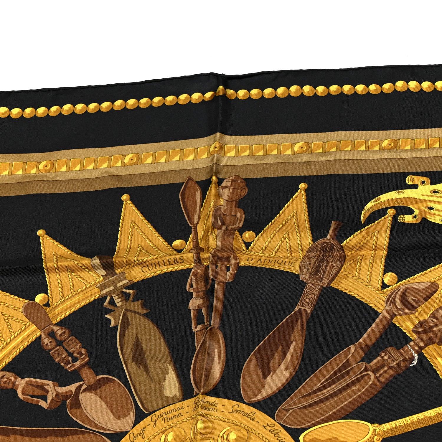 Hermes Silk Cuillers d'Afrique Scarf 90 4 of 5