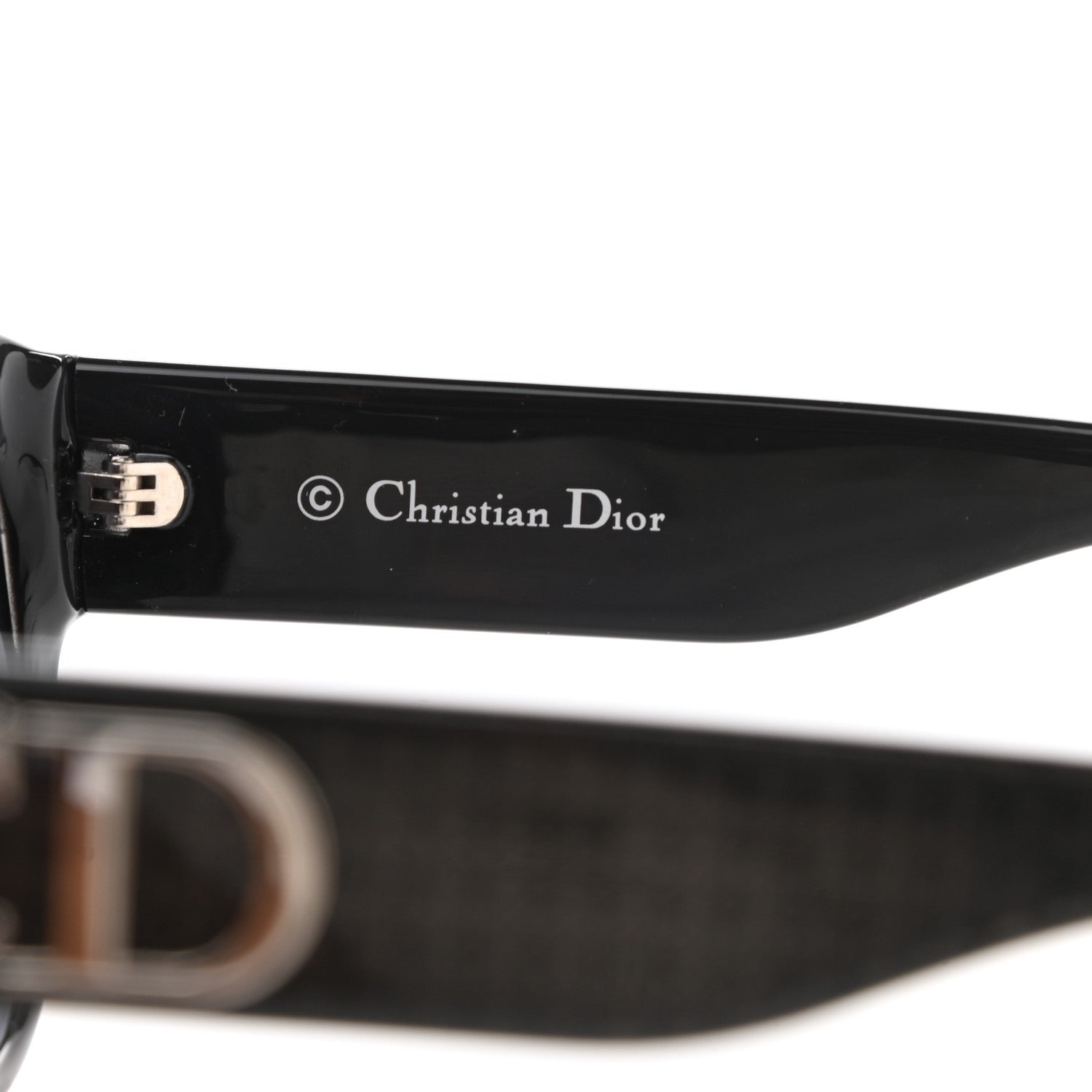 Christian Dior Acetate DDiorF Cat Eye Sunglasses Black 5 of 10