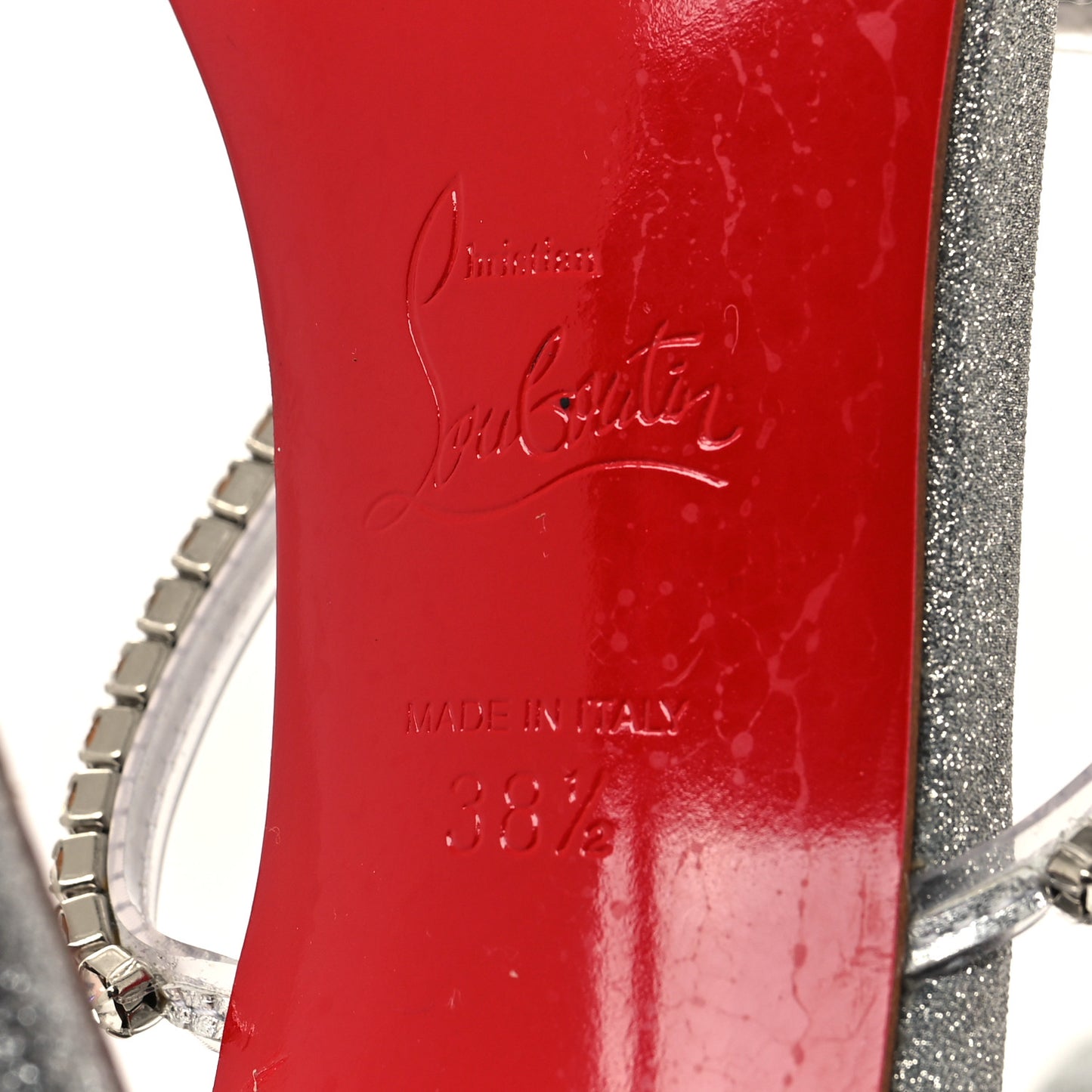 PVC Crystal Just Queen 100 Sandals 38.5 Crystal