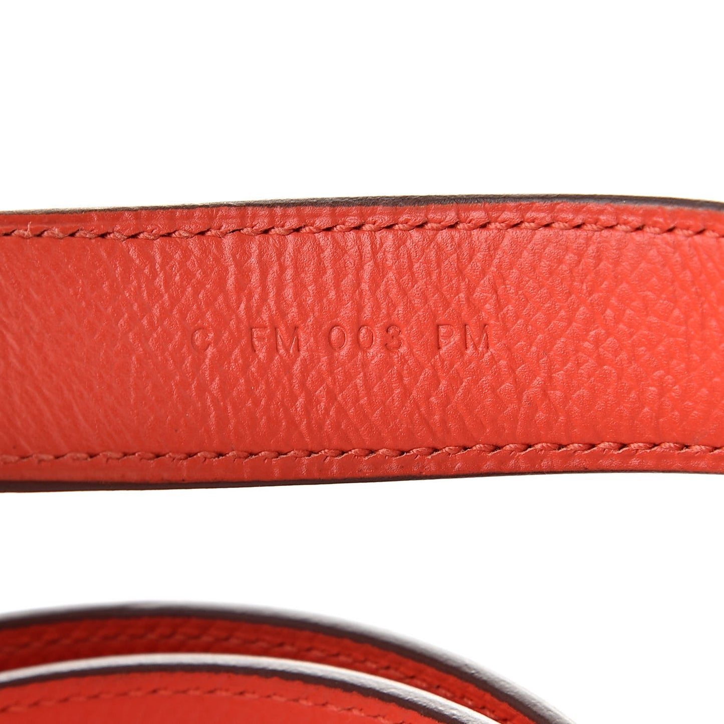 Epsom 25mm Tressage Shoulder Strap Capucine Celeste Rouge H