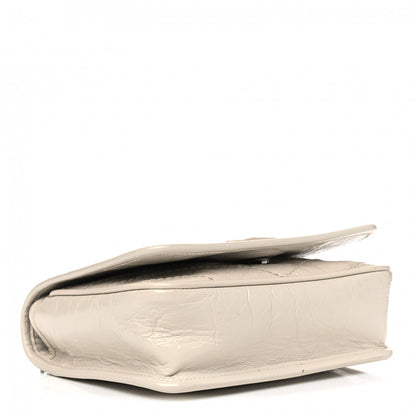 Saint Laurent Crinkled Calfskin Matelasse Monogram Niki Chain Wallet Crema Soft 3 of 5