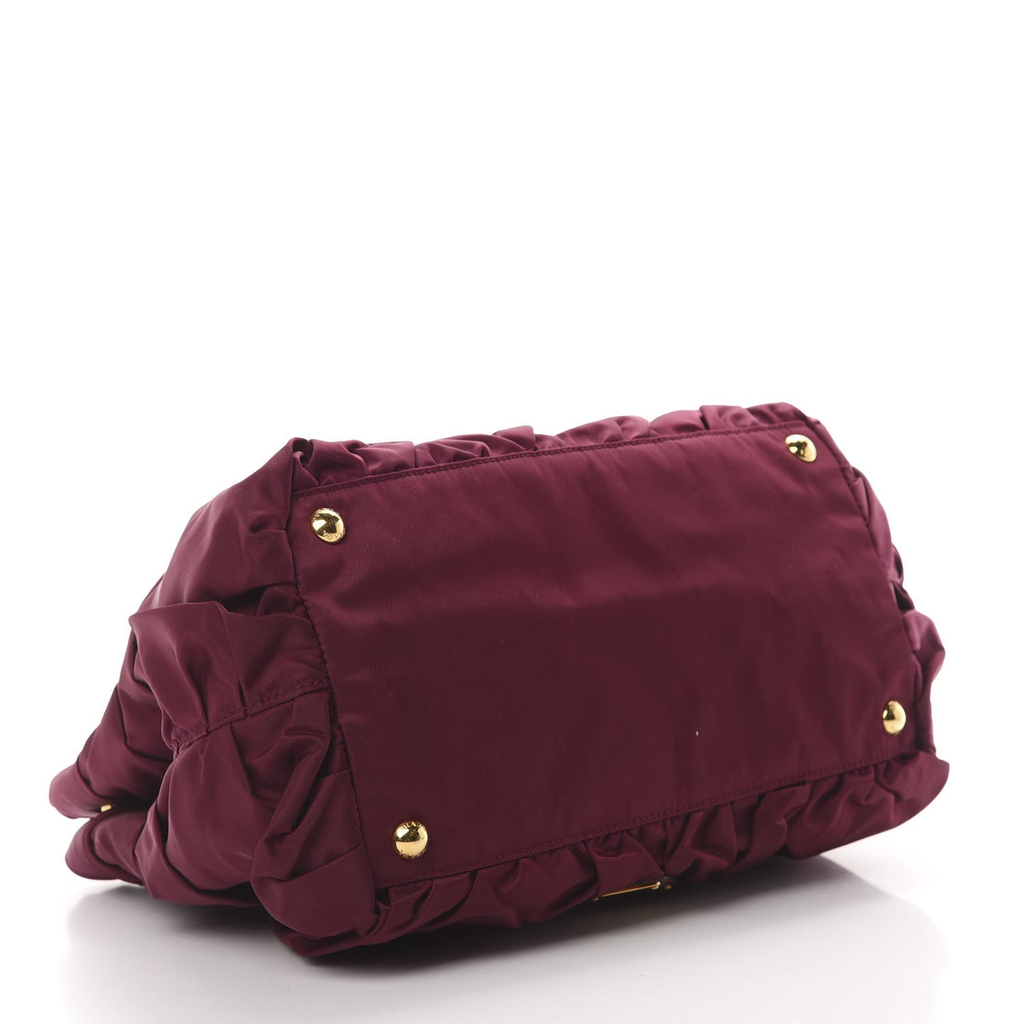 Tessuto Nylon Origami Pleated Tote Barolo