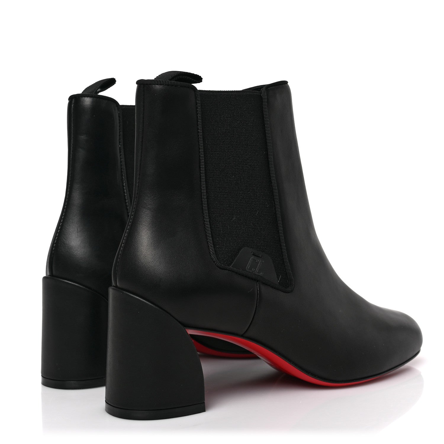 Christian Louboutin Calfskin Turelastic 55 Ankle Boots 36.5 Black 4 of 6