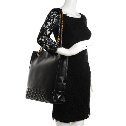 Chanel Lambskin Quilted Large Shoulder Bag Black 2 of 8