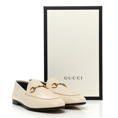 Gucci Lambskin Womens Brixton Horsebit Loafers 37.5 Mystic White 9 of 9