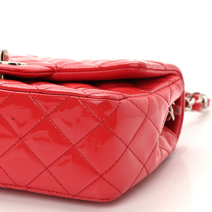 Chanel Patent Calfskin Quilted Mini Rectangular Flap Red 9 of 12