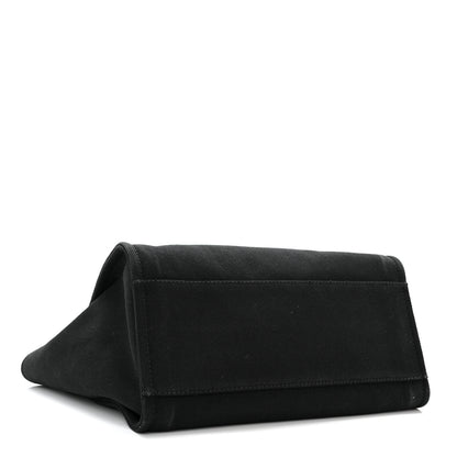 Chanel Canvas Pearl Medium Deauville Tote Black 4 of 11