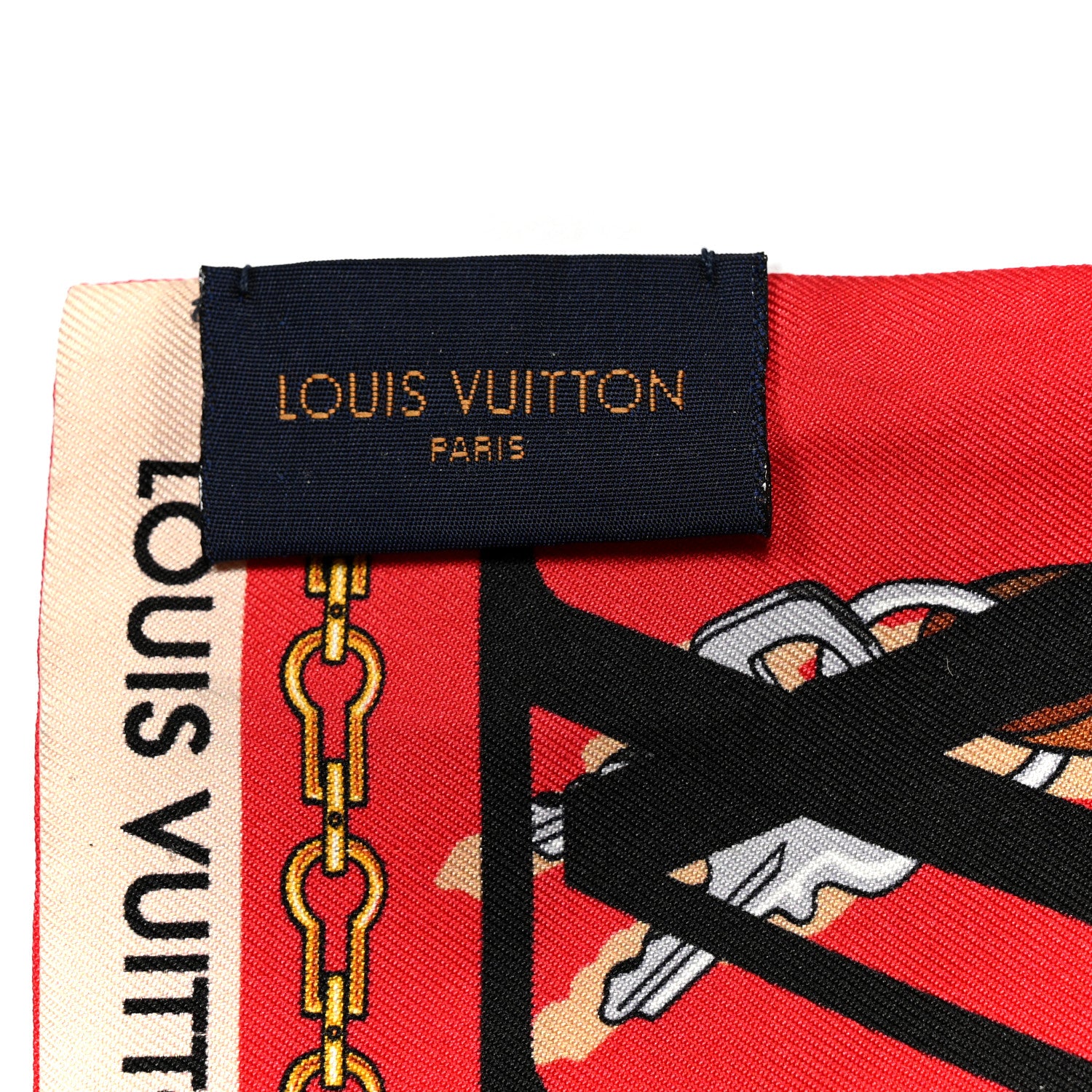Louis Vuitton Silk Monogram Tribute To Bandeau Red 2 of 6